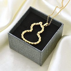 Настоящее золото 14K Ионное покрытие (ip) 304 ожерелье с подвеской из нержавеющей стали, Горлянка, реальный 14 k позолоченный, 25.59 дюйм (65 см)