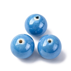 Темно-Голубой Бусины из полимерной глины , круглые, глубокое синее небо, 14.5 мм, отверстие : 1.8 мм