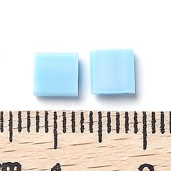 Blue 12 Colors MIYUKI TILA Beads, Japanese Seed Beads, 2-Hole, Mixed Style, Blue, 5x5x1.9mm, Hole: 0.8mm, 12 colors, about 28pcs/color, 336pcs/box