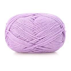 Сливовый Пряжа для вязания из шелка и шерсти, для одежды шарфы свитера шали шапки, слива, 0.5~1.2 мм, около 102.80 ярдов (94 м) / моток