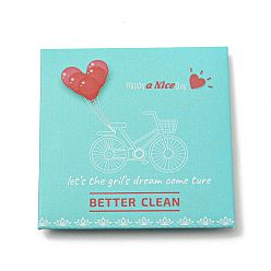 Аква Двусторонняя бархатная ткань из микрофибры, для чистки и полировки серебряных украшений, вода, 48.5x48.5x0.5 мм