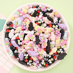 Цветок Непрозрачные кабошоны из смолы, разноцветные, тюльпан, цветок, 11~15.5x9~13.5x6~6.5 мм