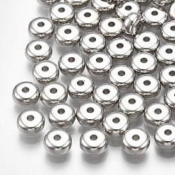 Платина Пластиковые прокладки ccb, рондель, платина, 5.5x3 мм, отверстие : 1.4 мм