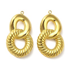 Золотой 304 подвески из нержавеющей стали, номер 8 очарование, золотые, 32x18x5 мм, отверстие : 1.6 мм