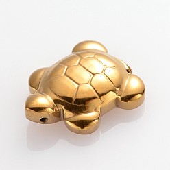 Green Plated Tortoise Electroplate Non-Magnetic Synthetic Hematite Pendants, Green Plated, 28x22x8mm, Hole: 1mm