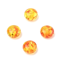 Оранжевый Непрозрачные шарики cmолы, рондель, оранжевые, 8x5 мм, отверстие : 1.5 мм