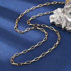 Настоящее золото 18K Латунные ожерелья из цепочек для женщин и мужчин, стойки покрытие, долговечный, без свинца и без кадмия, реальный 18 k позолоченный, 16.87 дюйм (42.85 см)