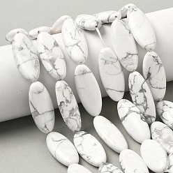 Говлит Природные Говлит бисер нитей, лошадиный глаз , 29~30x12~12.5x5.5~6.5 мм, отверстие : 0.7~1 мм, около 13 шт / нитка, 14.96 дюйм (38 см)