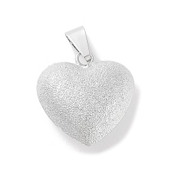 Платина Стойки обшивки латунные подвески, без кадмия и без свинца, долговечный, сердце, платина, 27x25x12 мм, отверстие : 10x5 мм