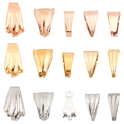 (52) Непрозрачная лаванда 60 шт. 15 стиль ионное покрытие (IP) 304 защелкивающиеся скобы из нержавеющей стали, разноцветные, 6~11x3~10.5x1.5~6.5, 4 шт / стиль, 15 стиль, 60 шт