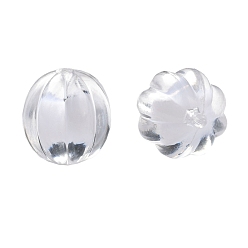 Clear Transparent Acrylic Beads, Bead in Bead, Round, Pumpkin, Clear, 22mm, Hole: 3mm, about 140pcs/500g