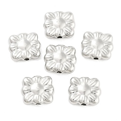 Платина CCB пластиковые шарики, квадратный, платина, 9.5x10.5x3.5 мм, отверстие : 1.6 мм, 1923 шт / 500 г