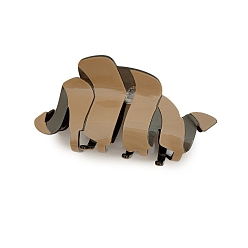 Светло-коричневый Заколки для волос с когтями из ацетата целлюлозы (смола), аксессуары для волос для женщин и девочек, загар, 105x53 мм