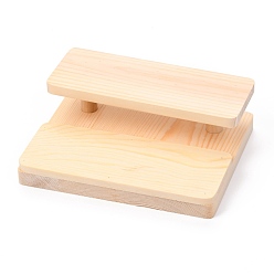 Цвет Древесины Деревянные дисплеи для очков, для рабочего стола, домашний декоративный, женщины, человек, второй этаж, деревесиные, 17.5x14x4.6 см