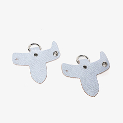 Алиса Синий Кожаная неповрежденная сумка с разъемом для d-образного кольца, съемная крышка ручки сумки без перфорации для добавления плечевого ремня сумки через плечо, Алиса Блю, 6x7 см