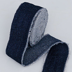 Prusia Azul 3 rollos de cinta de poliéster, mezclilla, para accesorios de ropa, null, 1 pulgada (25 mm), aproximadamente 5.00 yardas (4.57 m) / rollo