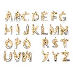 Золотой & Цвет Нержавеющей Стали 26 шт. 304 подвески-алфавиты из нержавеющей стали, Письмо ~ Z, ионное покрытие (ip), золотые и нержавеющая сталь цвет, 21~22x6.5~18x4~4.5 мм, отверстие : 2.5 мм