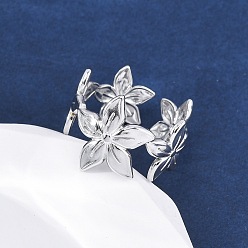 Цветок 304 из нержавеющей стали манжеты кольца, цвет нержавеющей стали, цветок, 15 мм, внутренний диаметр: 18 мм