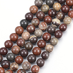 Red Jasper Natural Red Jasper Round Bead Strands, Red Jasper, 8mm, Hole: 1mm, about 48pcs/strand, 15.1 inch