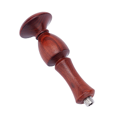 Coconut Brown Sandalwood Handle, for Wax Seal Stamp, Wedding Invitations Making, Coconut Brown, 8.75x3.15cm