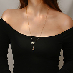 Paw Print 304 длинные ожерелья-лариаты из нержавеющей стали для женщин, золотые, отпечаток лапы, 27.56 дюйм (70 см)