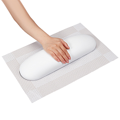 Белый Подушечки для рук из искусственной кожи и нейлоновые коврики, инструмент для ногтей, прямоугольные, белые, 465x305x1 мм