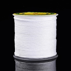 Белый 25м нейлоновый шнур с китайским узлом, для изготовления ювелирных изделий, круглые, белые, 1~1.5 мм, около 27.34 ярдов (25 м) / рулон