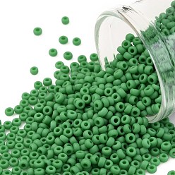 (47DF) Opaque Frost Shamrock Круглые бусины toho, японский бисер, (47 df) непрозрачный морозный трилистник, 11/0, 2.2 мм, отверстие : 0.8 мм, Около 5555 шт / 50 г