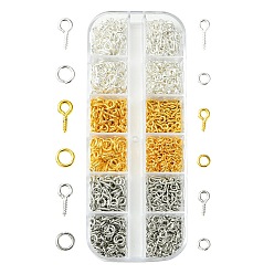 (52) Непрозрачная лаванда «сделай сам» шт. 510 стиль железный винт проушина колышки поручни, с латунными соединительными кольцами (шт.), разноцветные, 6 мм, отверстие : 273 мм