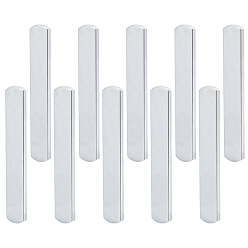 Stainless Steel Color Weighted Vest Steel Plates, Load Bearing Steel Plate, Rectangle, Stainless Steel Color, 152x25.5x7.5mm about 10pcs/set
