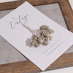 Цвет Древесины Пластиковый искусственный рождественский кедровый орех, для елки, поздравительная открытка, украшение подарочной коробки, деревесиные, 110x60 мм