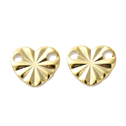 Настоящее золото 24K Подвески из латуни, без кадмия и без свинца, сердце, реальный 24 k позолоченный, 6x7x0.5 мм, отверстие : 1.2 мм