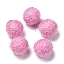 Pink Шерстяные войлочные шарики, розовые, 18~22 мм