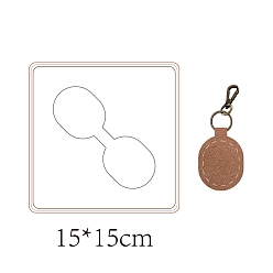 Oval Резка дерева, Со сталью, для diy scrapbooking / фотоальбом, декоративная тисняющая бумажная карточка, изготовление изделий из кожи, овальные, 150x150x9 мм