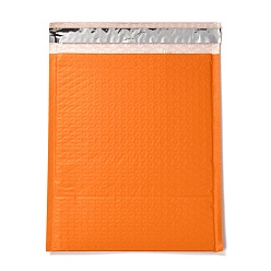 Dark Orange Matte Film Package Bags, Bubble Mailer, Padded Envelopes, Rectangle, Dark Orange, 31.2x23.8x0.2cm