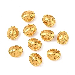 Настоящее золото 24K Латунные бусины, долговечный, без свинца и без кадмия, Панцирь черепахи, реальный 24 k позолоченный, 9.5x8x5 мм, отверстие : 1.6 мм