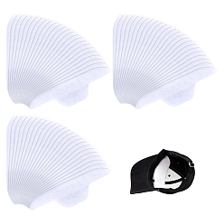 Белый Одноразовые подушечки для шеи и воротника из нетканого материала, воротник рубашки протектор, впитывающие подушечки для воротника, белые, 250x69x1 мм