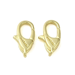 Doré  Fermoirs mousquetons en laiton, sans cadmium et sans nickel et sans plomb, or, 11.5x6x3mm, Trou: 1.2mm