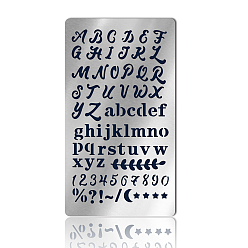 Letter Трафареты для резки металла в стиле ретро из нержавеющей стали, для diy scrapbooking / фотоальбом, декоративная тисняющая бумажная карточка, матовый цвет нержавеющей стали, буквы, 177x101x0.5 мм