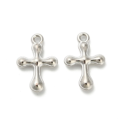 Платина Подвески из сплава , без свинца и без кадмия, крест прелести, платина, 21.5x14.5x3.5 мм, отверстие : 1.8 мм, Около 813 шт / 1000 г