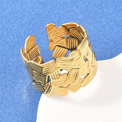 Золотой 304 открытые кольца манжеты из нержавеющей стали, ионное покрытие (ip), золотые, 13 мм, внутренний диаметр: 17 мм