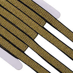 Светло-хаки 11м полиэстеровая эластичная лента, для аксессуаров для одежды, светлый хаки, 5/8 дюйм (15 мм), около 12.03 ярдов (11 м) / комплект