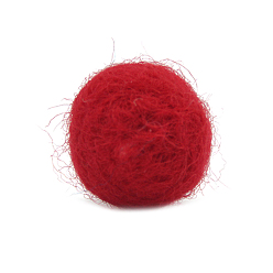 Красный Шерстяные войлочные шарики, Pom Pom шары, для декоративных украшений diy, красные, 20 мм