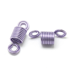 Сливовый Алюминиевые манжеты для волос, аксессуары для дредов, спиральное украшение для волос, восемь петель, слива, 22~23x8 мм, отверстие : 3 мм