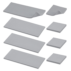 Gray 8Pcs 2 Styles Silicone Mats, Heat Resistant Placemat, Gray, 65~199x65~84x5mm, 4pcs/style 