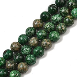 Хризоколла Природные хризоколлу бисер нитей, круглые, 8 мм, отверстие : 1.2 мм, около 49~50 шт / нитка, 15.94~16.34 дюйм (40.5~41.5 см)