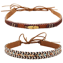 (52) Непрозрачная лаванда 2 шт. 2 стили регулируемая повязка для шляпы из искусственной замши, для ковбойской шляпы, шляпа-федора с загнутыми полями, украшение соломенной шляпы, разноцветные, 1240~1260x15.5~19.5x3.5~7 мм, 1 шт / стиль