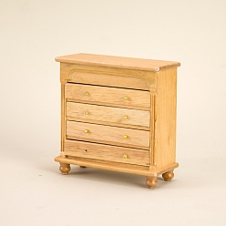 Цвет Древесины Буфеты из мдф-панели, миниатюрные украшения, аксессуары для кукольного домика с микро-ландшафтом, притворяясь опорными украшениями, деревесиные, 95x40x100 мм