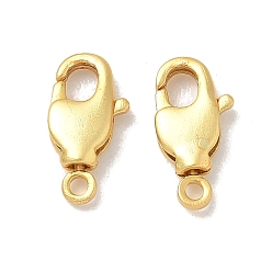 Real 18K Gold Plated Brass Swivel Lobster Claw Clasps, Swivel Snap Hook, Long-Lasting Plated, Lead Free & Cadmium Free, Matte, Real 18K Gold Plated, 12x5x2.5mm, Hole: 1.2mm