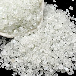 Белый Светящаяся поделка из битого стекла, стеклянная крошка неправильной формы, для украшения сада наполнителем для вазы своими руками, белые, 4.5~11.5x1.5~3x2.5 мм